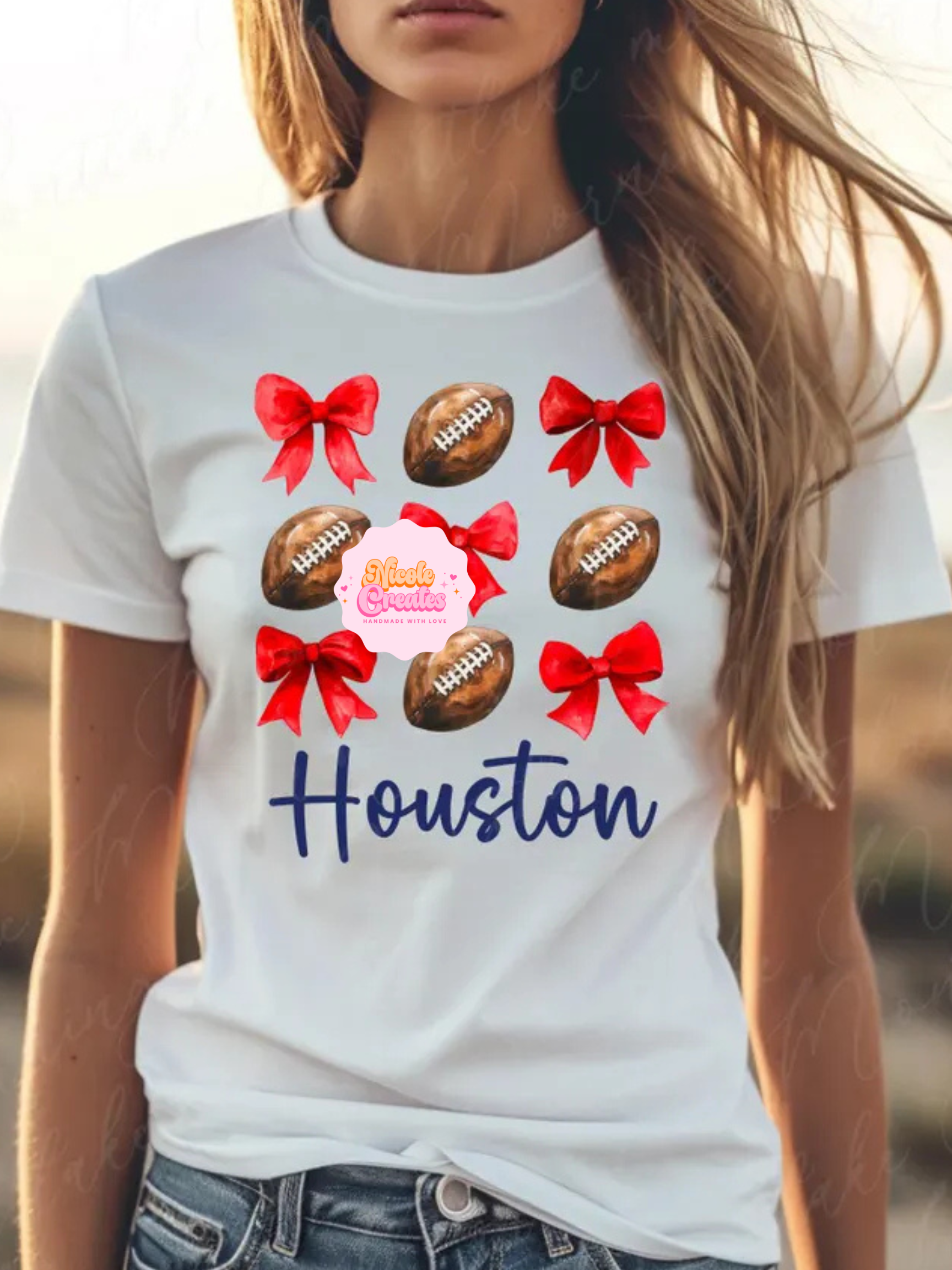 Houston Football & Bows